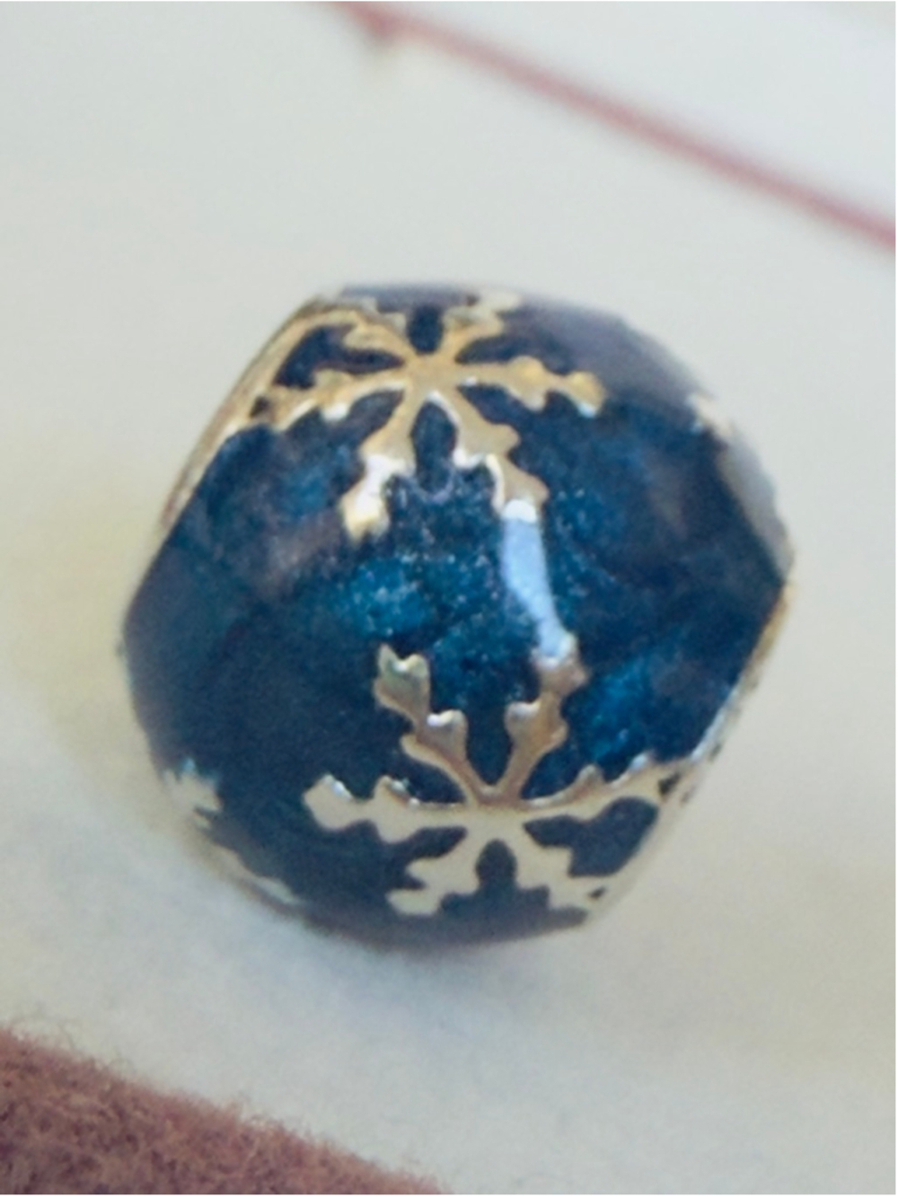 Pandora Sterling Silver 925 & Blue Enamel Wintry Delight Charm❗️Retired❗️ - Picture 2 of 6